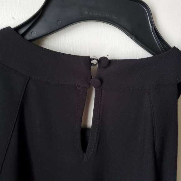INC International Concepts cold shoulder top. PL. Black. NWT. - Picture 6 of 8